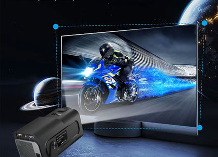Portable HD Projector - Support 4K - Smart Projector with 5G Dual-band Wifi and Bluetooth