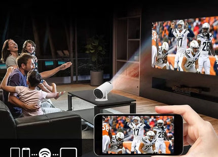 Portable Projector Pocket 5G WIFI Android11.0 Support 130 Inches Home Theater Full HD