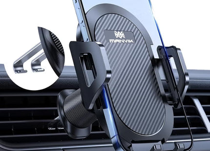 Car Phone Holder [Double Steel Hook] for Air Vent, Compatible with iPhone 15/14/13/12 Samsung Xiaomi and Other Smartphones Series