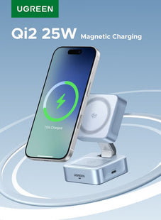 25W Wireless Charger 2-in-1 Magsafe Charger Magnetic Wireless Charger Fast Charging Compatible With all phoneses