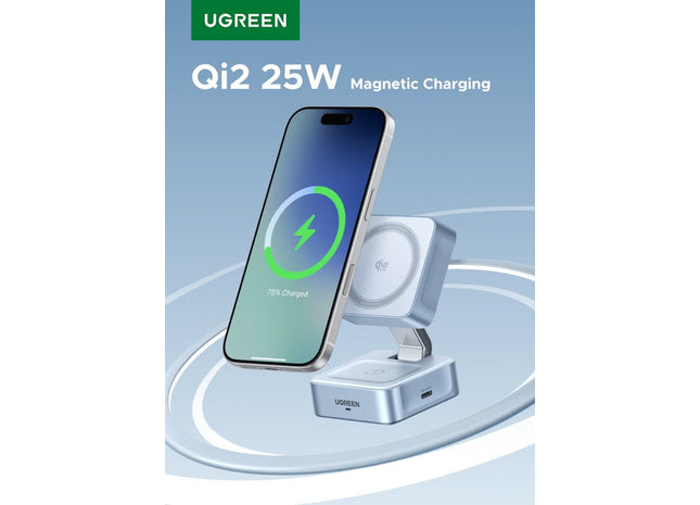 25W Wireless Charger 2-in-1 Magsafe Charger Magnetic Wireless Charger Fast Charging Compatible With all phoneses