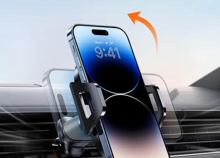 Car Phone Holder [Double Steel Hook] for Air Vent, Compatible with iPhone 15/14/13/12 Samsung Xiaomi and Other Smartphones Series