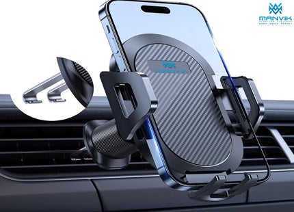 Car Phone Holder [Double Steel Hook] for Air Vent, Compatible with iPhone 15/14/13/12 Samsung Xiaomi and Other Smartphones Series