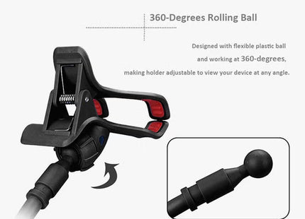 Flexible Phone Holder And Mount Black