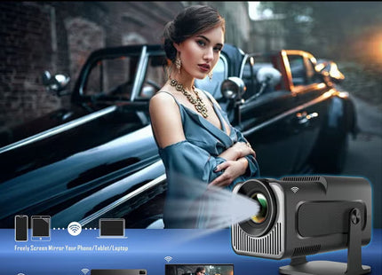 Portable HD Projector - Support 4K - Smart Projector with 5G Dual-band Wifi and Bluetooth