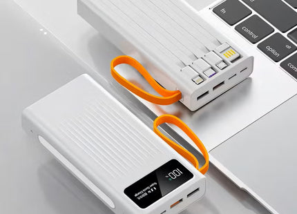 Power Bank with Built in Cables, 20,000mAh, 22.5w PD fast charging Power